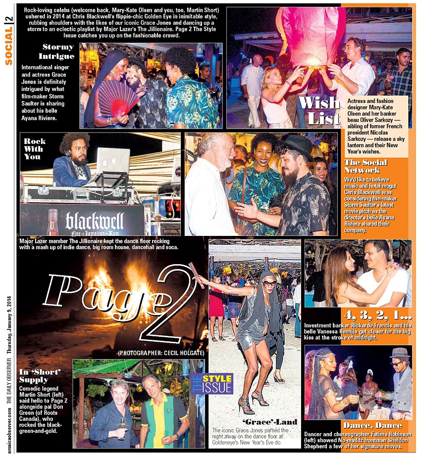 The Observer Jamaica Covers The GoldenEye New Year Party